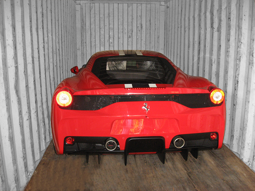 ferarri shipping container